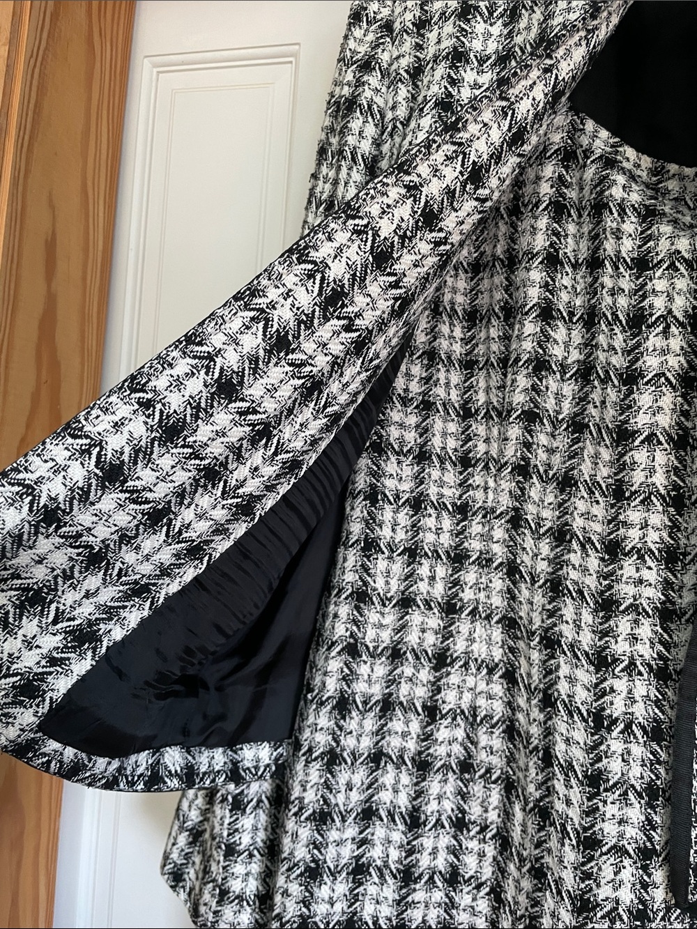 Doncaster Vintage Black & White Houndstooth Dress Jacket Suit - Picture 6 of 15